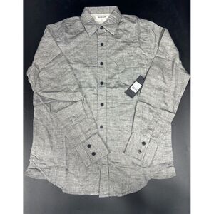 OneTeaspoon‎ NWT Man The Classic Ace Collared Shirt in Black Size Med MSRP $145